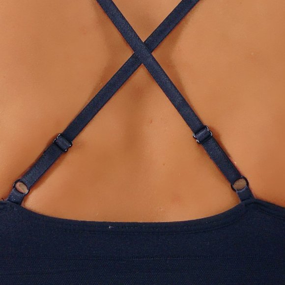 Criss cross Bralette Crop top removable padding - Picture 3 of 3